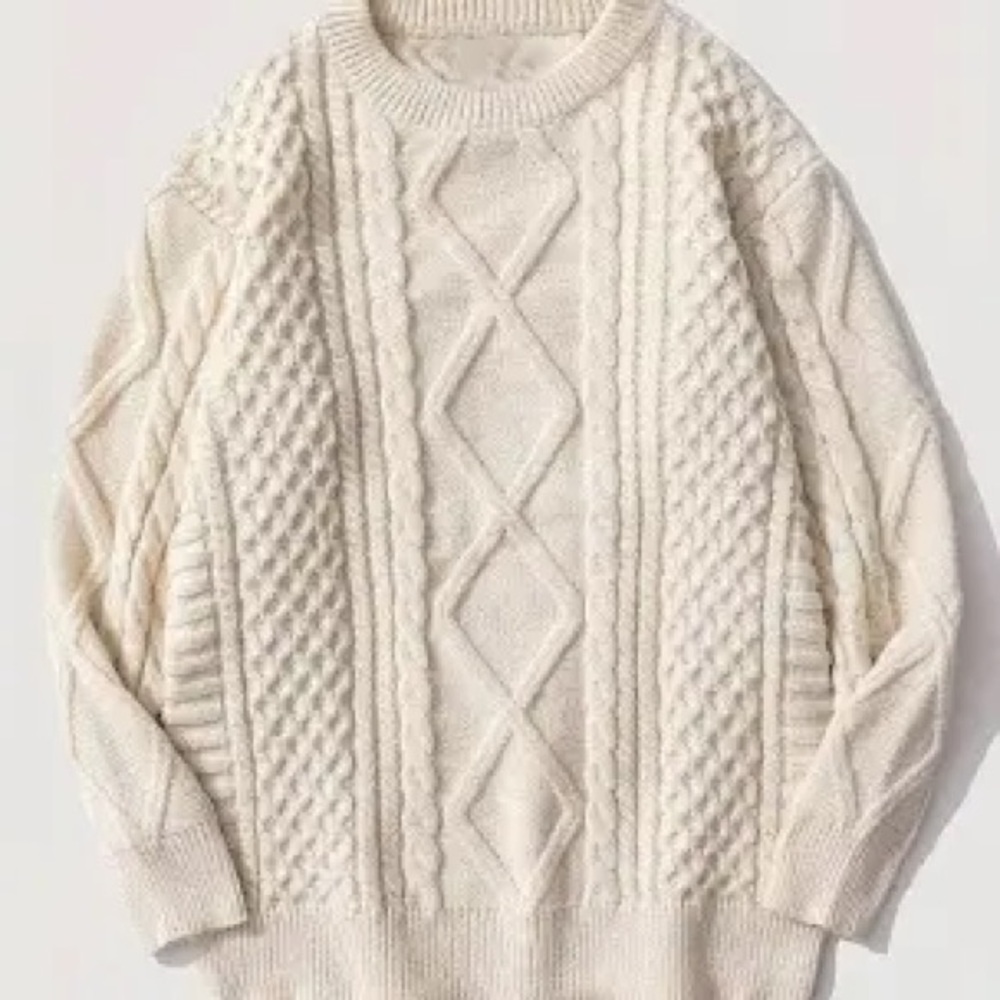 Knitted Cream Sweater - Size XXL - Brand New/Never Worn